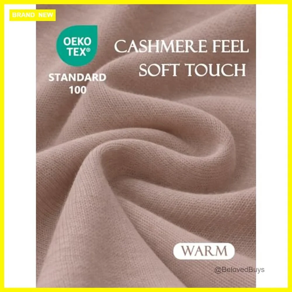 Soft Poncho Sweater Shawl Wrap Long Sleeve Loose Fit Rayon Blend